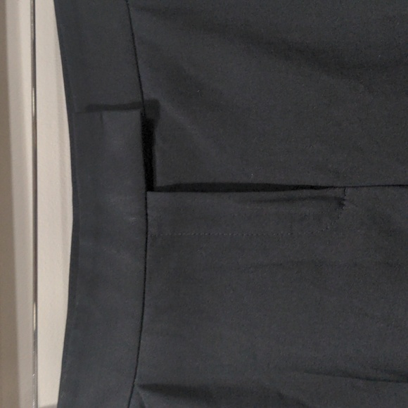 Lafayette 148 Women's Petite Irving Size 10 Black Wool Dress Pant Stretch Taper - Picture 4 of 10